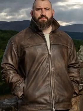 Joe Marler Celebrity Traitors Leather Jacket