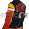 Kansas City Chiefs Black Varsity Jacket left back