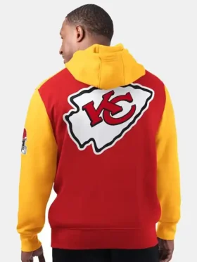 Kansas City Chiefs Starter Red Extreme Hoodie Back Look