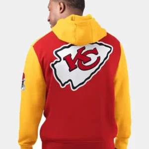 Kansas City Chiefs Starter Red Extreme Hoodie Back Look
