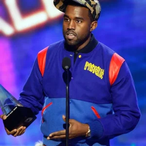 Kanye West Pastelle Blue Jacket Side