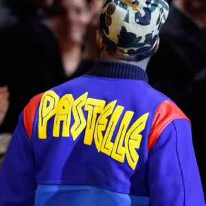 Kanye West Pastelle Blue Wool Jacket
