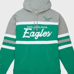 Kelly Green Philadelphia Eagles Head Coach Hoodie Front Look