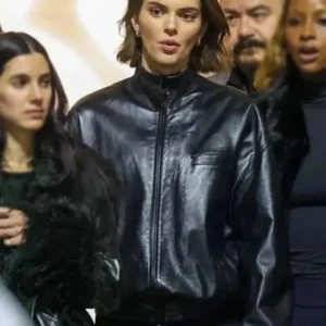 Kendall Jenner Black Leather Jacket