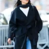 Kendall Jenner NYC Soho Black Wool Coat