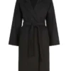 Kendall Jenner NYC Soho Black Wool Coat Front Look