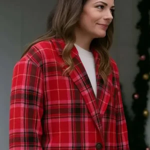 Kimberley Sustad Merry Christmas Ted Cooper Plaid Coat