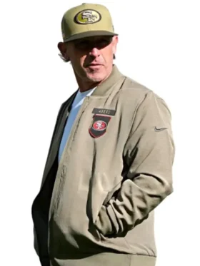 Kyle Shanahan 49ers Salute to Service Bomber Jacket