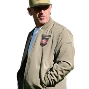 Kyle Shanahan 49ers Salute to Service Bomber Jacket