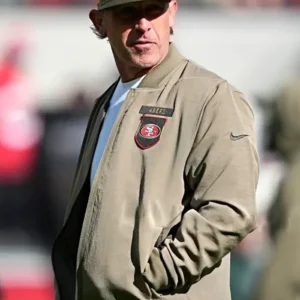 Kyle Shanahan 49ers Salute to Service Bomber Jacket