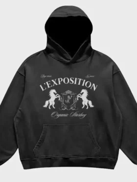 L’Exposition Hoodie Black Color