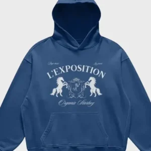 L’Exposition Hoodie Blue Color