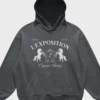 L’Exposition Hoodie Grey Color