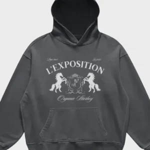 L’Exposition Hoodie Grey Color