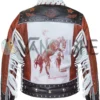Lainey Wilson Western Leather Jacket Back Look