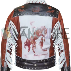 Lainey Wilson Western Leather Jacket Back Look