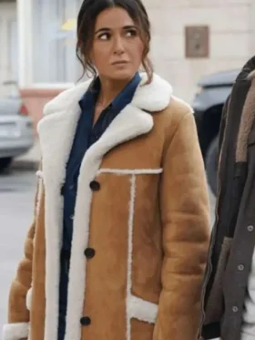 Lana Lang Cushing Suede Leather Coat