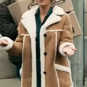 Lana Lang Cushing Suede Leather Coat