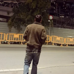 Leo Messi Brown Suede Jacket