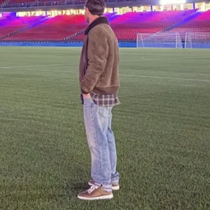 Lionel Messi at Camp Nou stadium