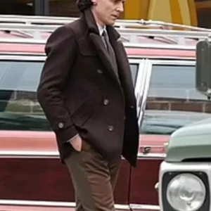 Loki S02 Tom Hiddleston Brown Peacoat