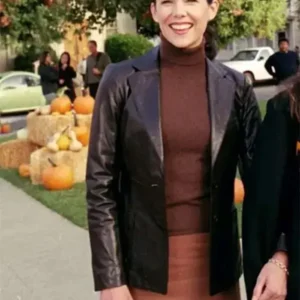 Lorelai Gilmore Gilmore Girls Black Leather Blazer