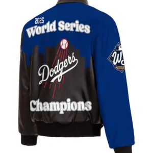 Los Angeles Dodgers 2025 World Series Champions Leather Jacket