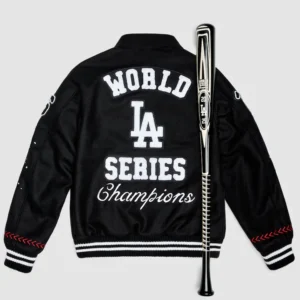 Los Angeles Dodgers Joshua Vides 2025 World Series Champions Jacket Back