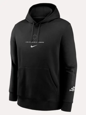 Los Angeles Dodgers Nike Black Hoodie Back