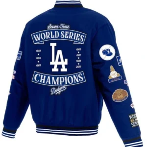 Los Angeles Dodgers World Series Champions Blue Bomber Jacket