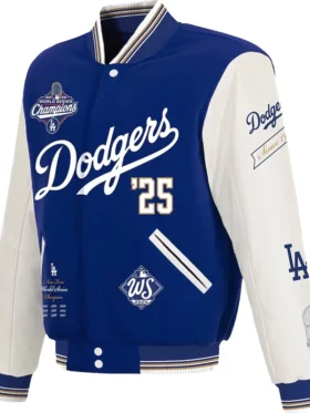 Los Angeles Dodgers World Series Champions Varsity Jacket Back