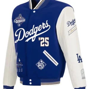 Los Angeles Dodgers World Series Champions Varsity Jacket Back