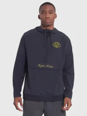 Los Angeles Rams “Rivalries” Sideline Anorak Nike Jacket Front Look