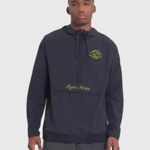Los Angeles Rams “Rivalries” Sideline Anorak Nike Jacket Front Look