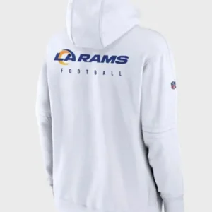 Los Angeles Rams Sideline Club Hoodie Back Look