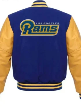 Los Angeles Rams Varsity Jacket Back Look