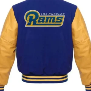 Los Angeles Rams Varsity Jacket Back Look