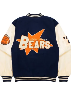 Lyrical Lemonade x Chicago Bears Letterman Jacket Back