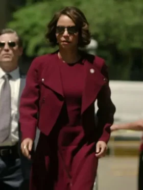 Mae Silver Boston Blue Maroon Jacket