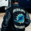 Malik Washington Rivalries Miami Dolphins Varsity Jacket Back Look