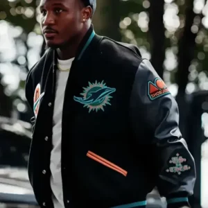 Malik Washington Rivalries Miami Dolphins Varsity Jacket