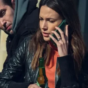 Maya Stern Fool Me Once S01 Black Leather Jacket