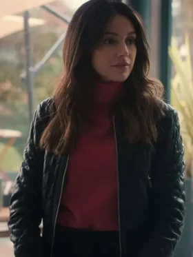 Maya Stern Fool Me Once S01 Black Leather Jacket