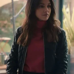 Maya Stern Fool Me Once S01 Black Leather Jacket