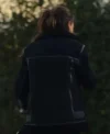 Maya Stern Fool Me Once S01 Shearling Leather Jacket Back Look