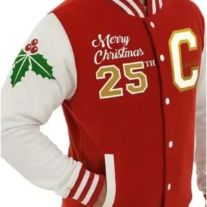 Merry Christmas Varsity Jacket Front Look