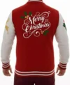 Merry Christmas Varsity Jacket Back Look