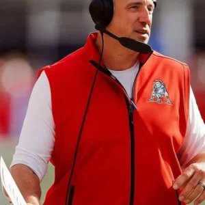 Mike Vrabel New England Patriots 2025 Red Vest
