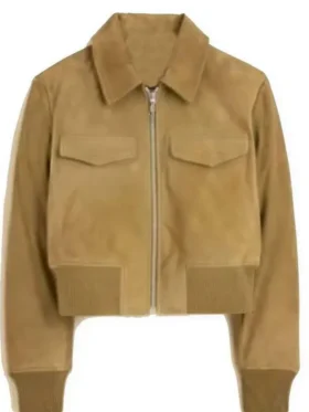 Miranda Rae Mayo Chicago Fire 2025 Suede Bomber Jacket