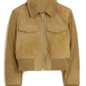 Miranda Rae Mayo Chicago Fire 2025 Suede Bomber Jacket